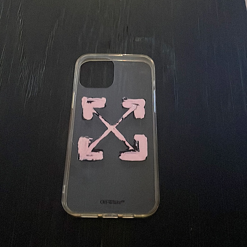 Off White Pink Arrows Iphone 12 Pro Case